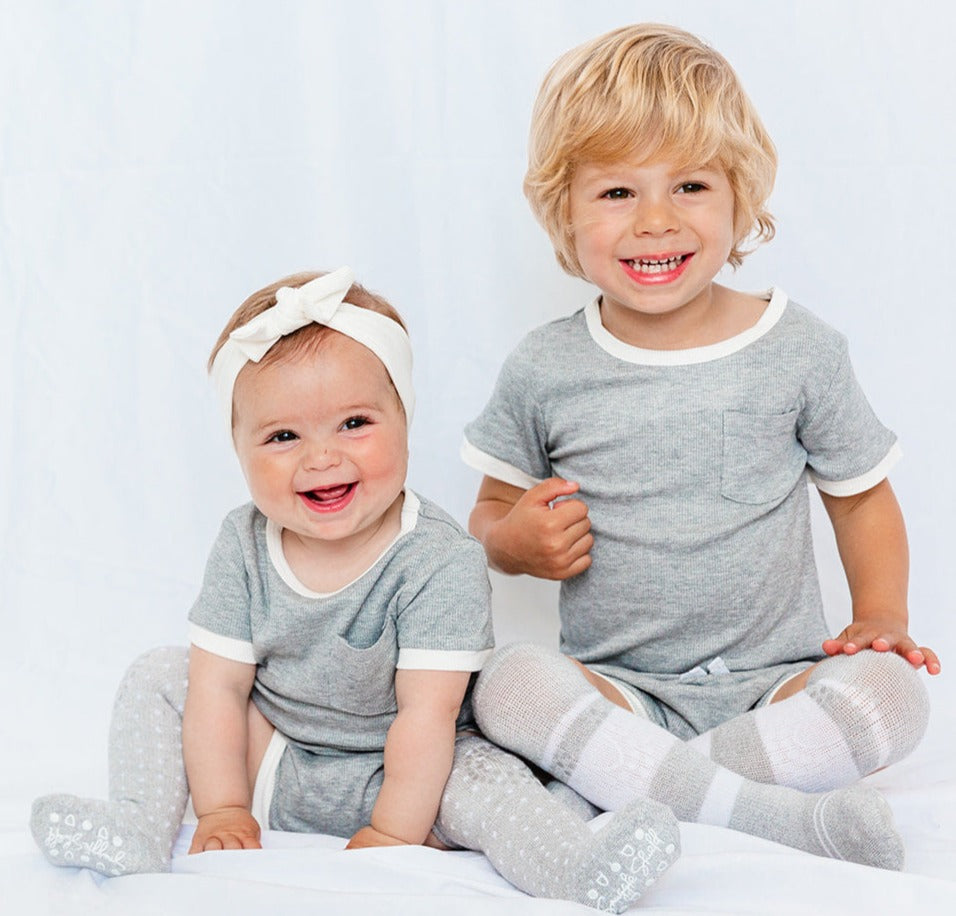 Ribbed Bamboo 2 Piece Shorts Set