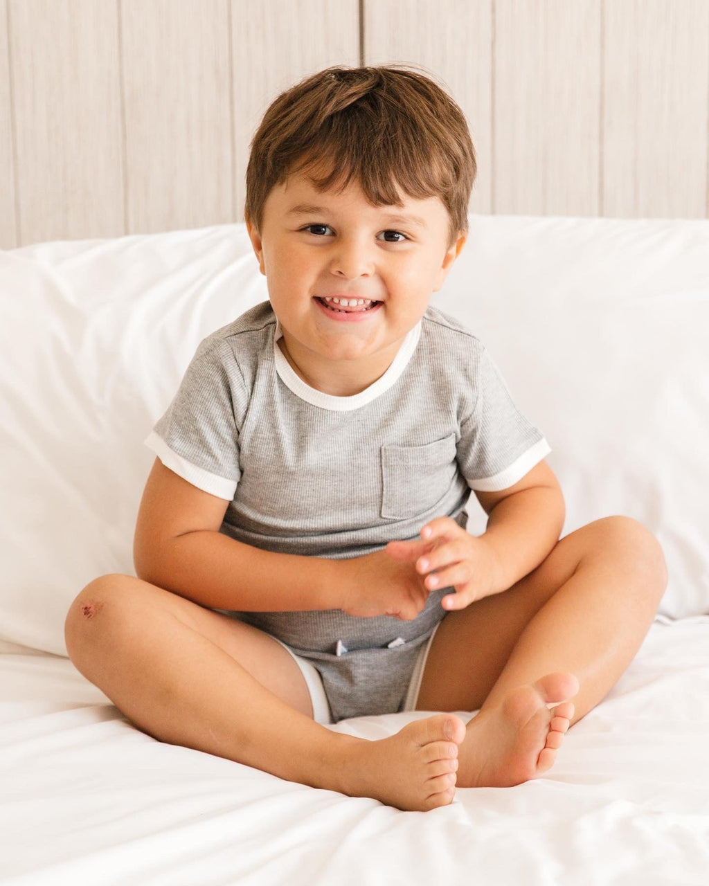 Ribbed Bamboo 2 Piece Shorts Set